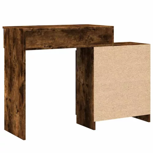 Füstös tölgy színű LED-es fésülködőasztal 115 x 37 x 110,5 cm