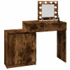 Füstös tölgy színű LED-es fésülködőasztal 115 x 37 x 110,5 cm