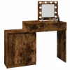 Füstös tölgy színű LED-es fésülködőasztal 115 x 37 x 110,5 cm