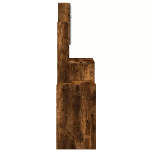 Füstös tölgy színű fésülködőasztal szekrénnyel 80 x 35 x 132 cm