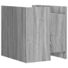 Szürke sonoma színű szerelt fa éjjeliszekrény 45 x 50 x 50 cm