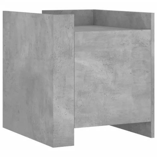 Betonszürke szerelt fa éjjeliszekrény 45 x 50 x 50 cm
