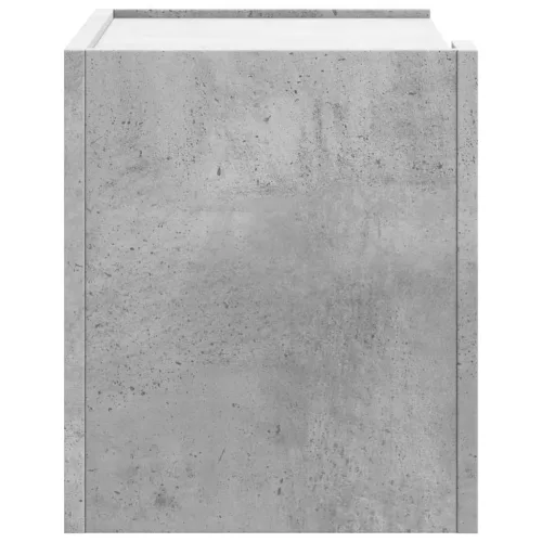 Betonszürke falra szerelhető éjjeliszekrény 45 x 30 x 35 cm