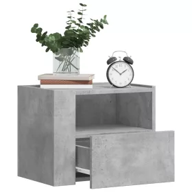   2 db betonszürke falra szerelhető éjjeliszekrény 45x30x35 cm