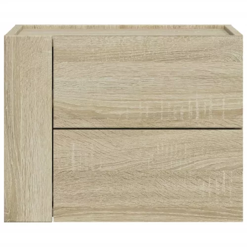 2 db sonoma tölgy színű fali éjjeliszekrény 45 x 30 x 35 cm