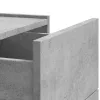 Betonszürke falra szerelhető éjjeliszekrény 45 x 30 x 35 cm
