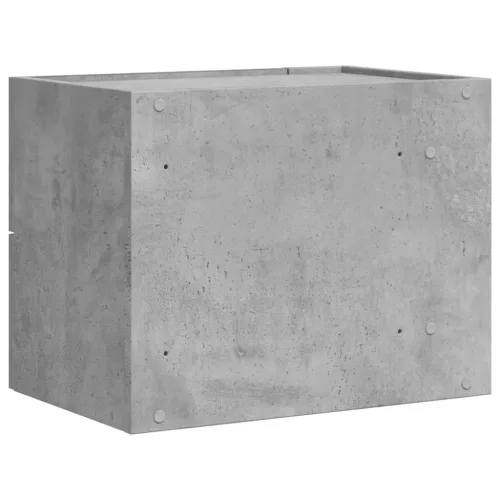 2 db betonszürke falra szerelhető éjjeliszekrény 45x30x35 cm