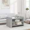 Betonszürke szerelt fa dohányzóasztal 80 x 50 x 50 cm