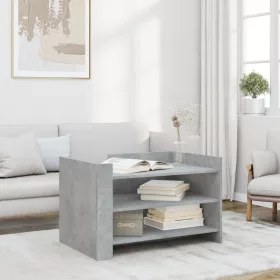 Betonszürke szerelt fa dohányzóasztal 80 x 50 x 50 cm