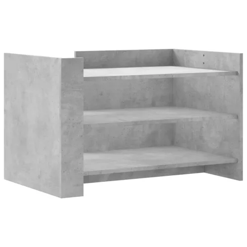 Betonszürke szerelt fa dohányzóasztal 80 x 50 x 50 cm