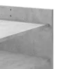 Betonszürke szerelt fa dohányzóasztal 80 x 50 x 50 cm
