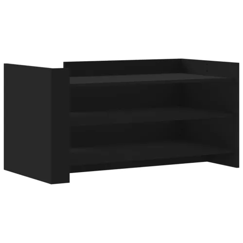 Fekete szerelt fa dohányzóasztal 100 x 50 x 50 cm