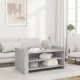 Betonszürke szerelt fa dohányzóasztal 100 x 50 x 50 cm
