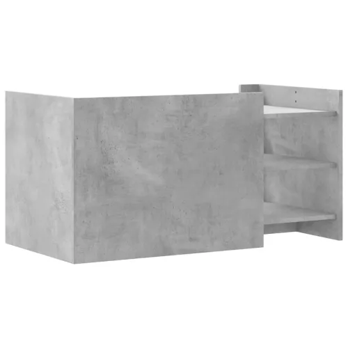 Betonszürke szerelt fa dohányzóasztal 100 x 50 x 50 cm