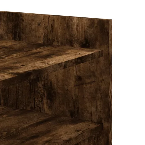 Füstös tölgy színű szerelt fa dohányzóasztal 100 x 50 x 50 cm