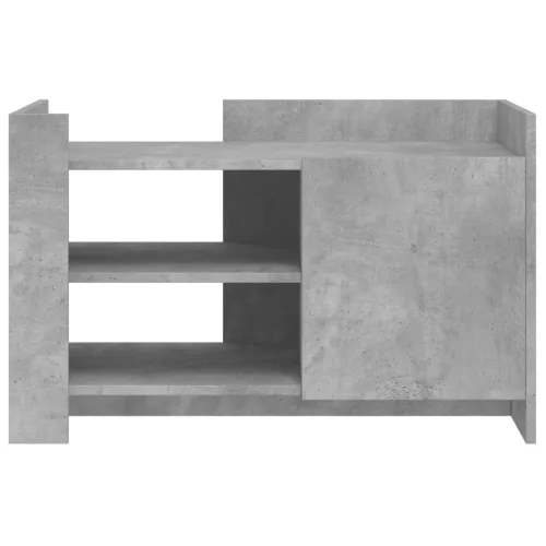 Betonszürke szerelt fa dohányzóasztal 80 x 50 x 50 cm