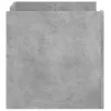 Betonszürke szerelt fa dohányzóasztal 80 x 50 x 50 cm