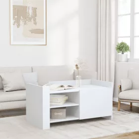 Fekete szerelt fa dohányzóasztal 100 x 50 x 50 cm