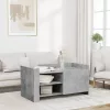 Betonszürke szerelt fa dohányzóasztal 100 x 50 x 50 cm