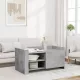 Betonszürke szerelt fa dohányzóasztal 100 x 50 x 50 cm