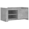 Betonszürke szerelt fa dohányzóasztal 100 x 50 x 50 cm
