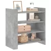 Betonszürke szerelt fa tálalószekrény 73,5 x 35 x 75 cm