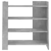 Betonszürke szerelt fa tálalószekrény 73,5 x 35 x 75 cm