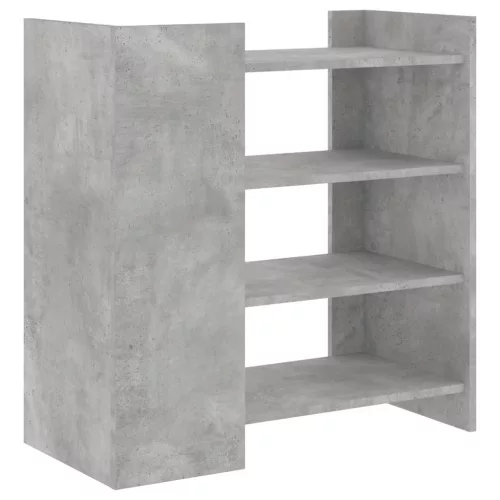 Betonszürke szerelt fa tálalószekrény 73,5 x 35 x 75 cm