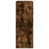 Füstös tölgy színű szerelt fa cipőszekrény 74,5 x 37,5 x 100 cm