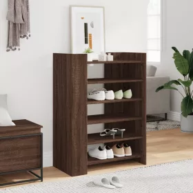   Barna tölgyszínű szerelt fa cipősszekrény 74,5 x 37,5 x 100 cm