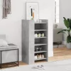 Betonszürke szerelt fa cipősszekrény 52 x 37,5 x 100 cm