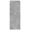 Betonszürke szerelt fa cipősszekrény 52 x 37,5 x 100 cm