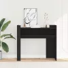 Fekete szerelt fa tálalóasztal 100x35x90 cm