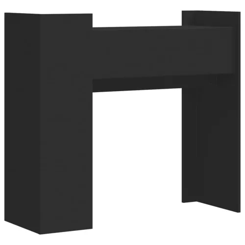Fekete szerelt fa tálalóasztal 100x35x90 cm