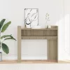 Sonoma tölgy színű szerelt fa tálalóasztal 100x35x90 cm
