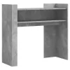 Betonszürke szerelt fa tálalóasztal 100x35x90 cm