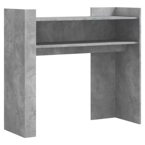Betonszürke szerelt fa tálalóasztal 100x35x90 cm