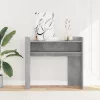 Betonszürke szerelt fa tálalóasztal 100x35x90 cm