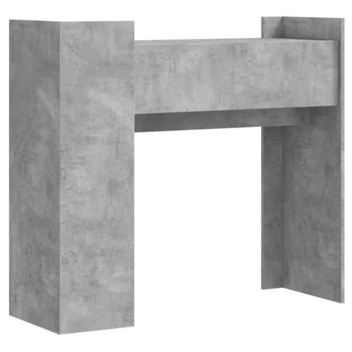 Betonszürke szerelt fa tálalóasztal 100x35x90 cm
