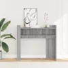 Szürke sonoma színű szerelt fa tálalóasztal 100x35x90 cm