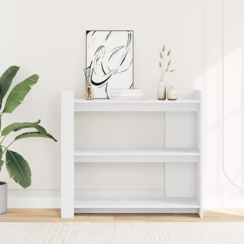 Fehér szerelt fa tálalóasztal 100 x 35 x 90 cm