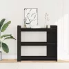 Fekete szerelt fa tálalóasztal 100x35x90 cm