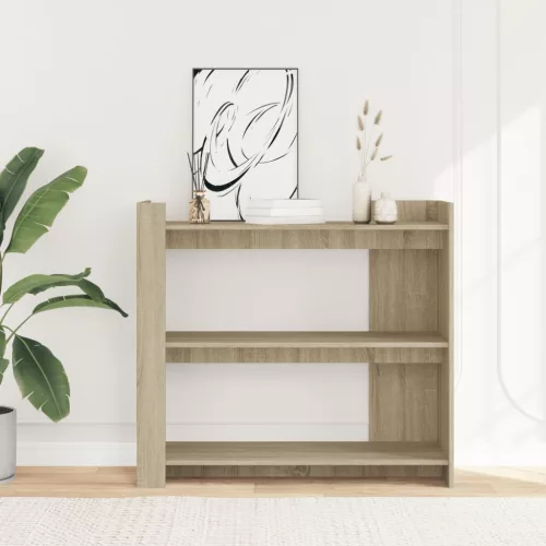 Sonoma tölgy színű szerelt fa tálalóasztal 100x35x90 cm
