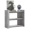 Betonszürke szerelt fa tálalóasztal 100x35x90 cm