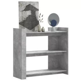 Betonszürke szerelt fa tálalóasztal 100x35x90 cm