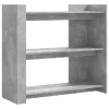 Betonszürke szerelt fa tálalóasztal 100x35x90 cm