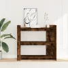 Füstös tölgy színű szerelt fa tálalóasztal 100x35x90 cm