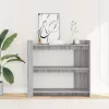 Szürke sonoma színű szerelt fa tálalóasztal 100x35x90 cm