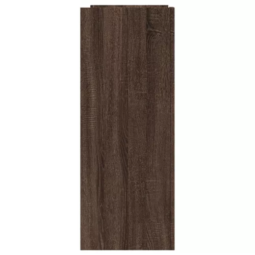 Barna tölgyszínű szerelt fa tálalóasztal 100x35x90 cm