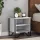 2 db szürke sonoma színű szerelt fa éjjeliszekrény 40x30x40 cm
